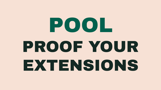 Swimming with hair extensions guide at Suri & Noreen, Tequesta FL.