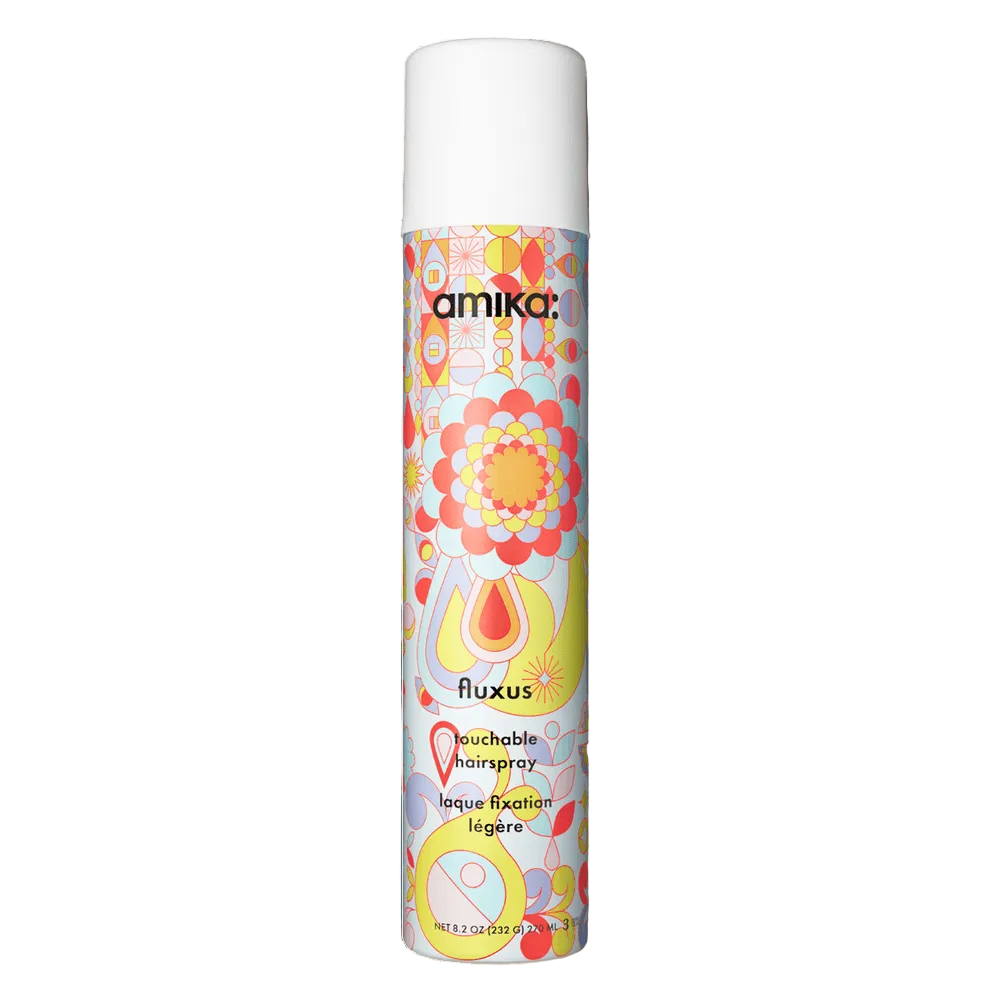 Amika Fluxus Touchable Hairspray 8oz | Available at Suri & Noreen Salon, Tequesta FL