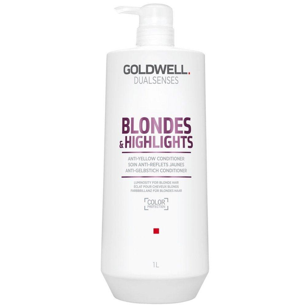 Goldwell DualSenses Blonde & Highlights Anti-Yellow Conditioner | Available at Suri & Noreen Salon, Tequesta FL
