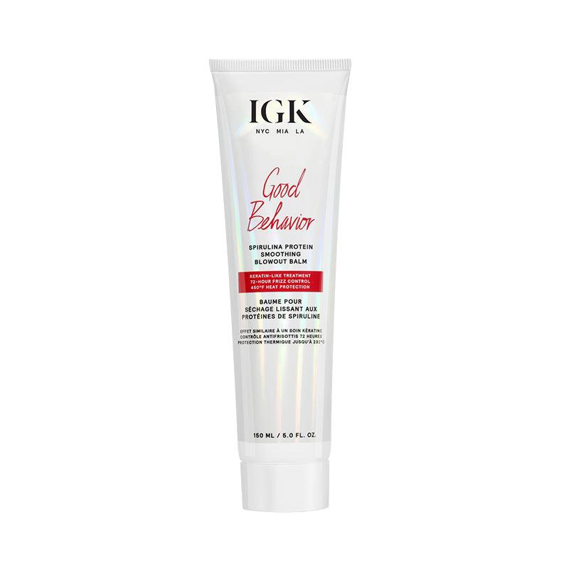 IGK GOOD BEHAVIOR Protein Smoothing Blowout Balm 5oz | Suri & Noreen Salon Tequesta FL