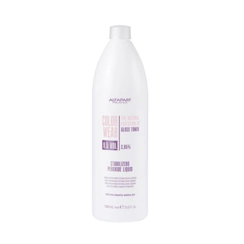 Alfaparf Milano Color Wear Gloss Activator Stabilized Peroxide Liquid 9.5 Vol. 33.8oz - Alfaparf Milano | Available at Suri & Noreen Salon, Tequesta, FL