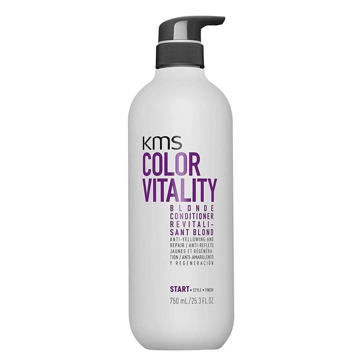 KMS ColorVitality Blonde Conditioner 25.3 oz | Available at Suri & Noreen Salon, Tequesta FL