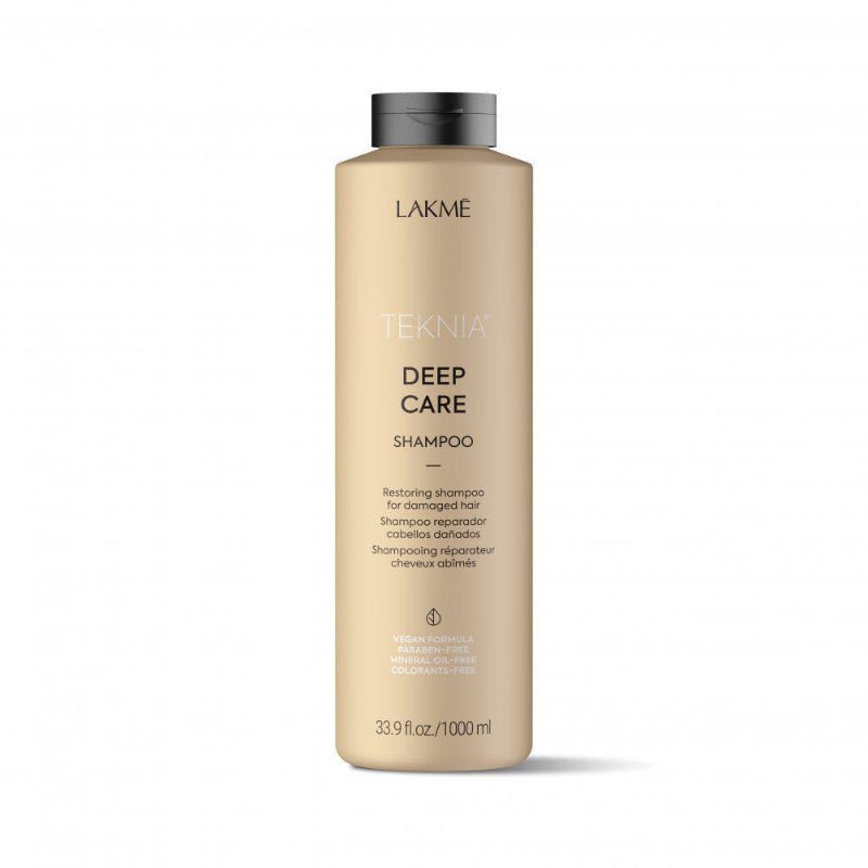 Lakme Teknia Deep Care Shampoo 33.9oz | Available at Suri & Noreen Salon, Tequesta FL