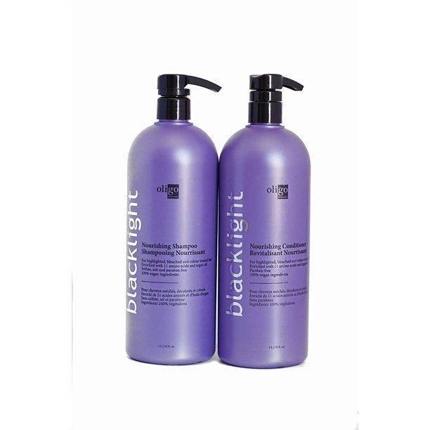 Oligo Blacklight Nourishing Shampoo & Conditioner 33oz Duo | Available at Suri & Noreen Salon, Tequesta FL