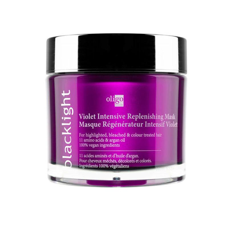 Oligo Blacklight Violet Intensive Replenishing Mask 6.8oz | Available at Suri & Noreen Salon, Tequesta FL