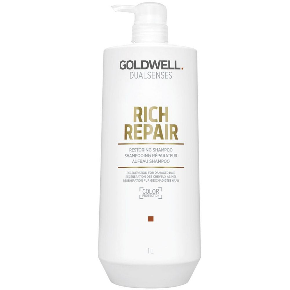 Goldwell DualSenses Rich Repair Restoring Shampoo | Available at Suri & Noreen Salon, Tequesta FL