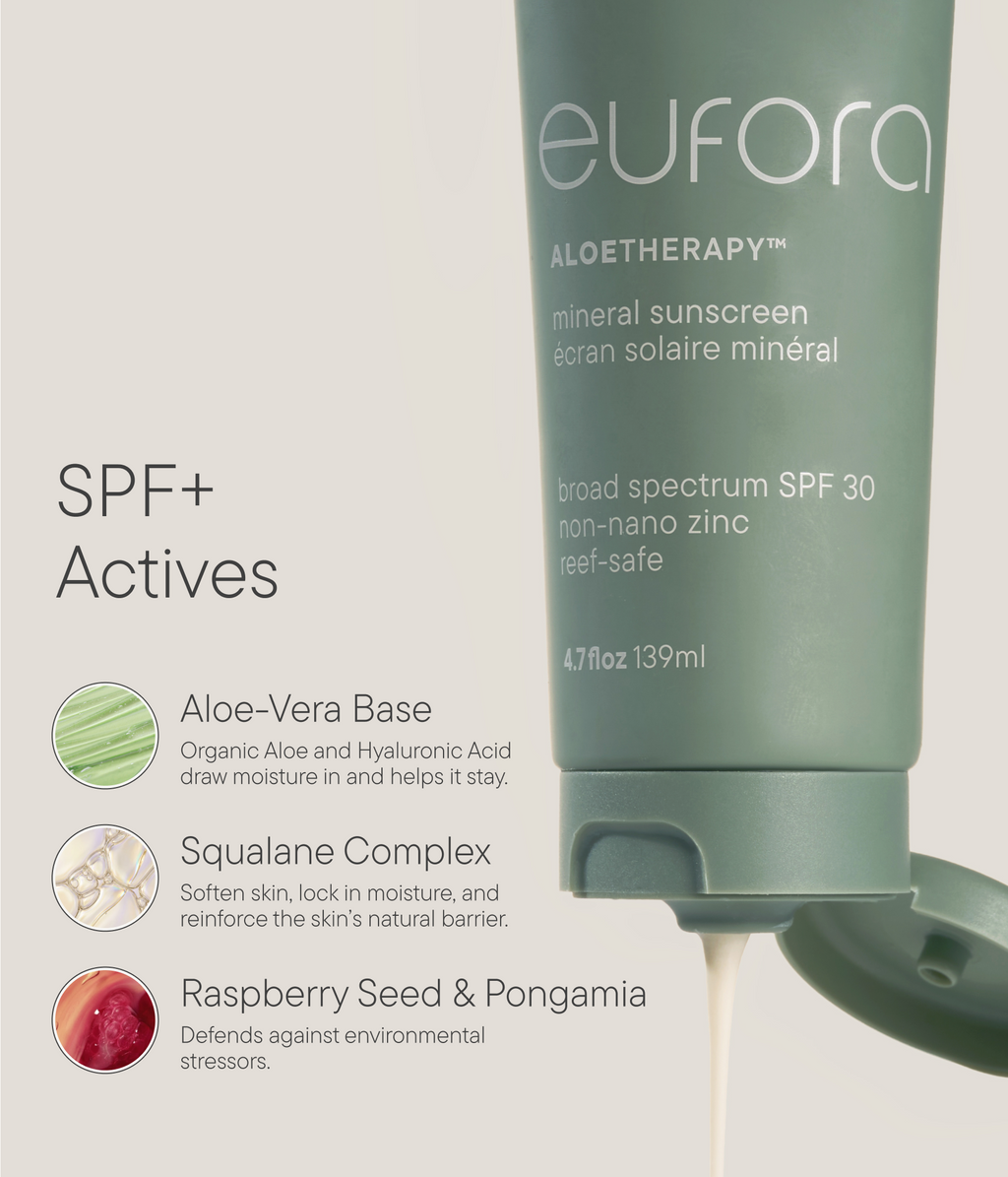 Eufora ALOETHERAPY Mineral Sunscreen SPF 30 at Suri&Noreen Salon, Jupiter FL
