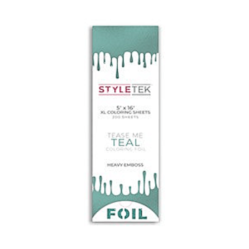 Styletek Tease Me Teal Balayage XL Sheets 200ct 5x16 | Available at Suri & Noreen Salon, Tequesta FL