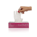 Styletek Clear Vinyl Powder Free Gloves | Available at Suri & Noreen Salon, Tequesta FL