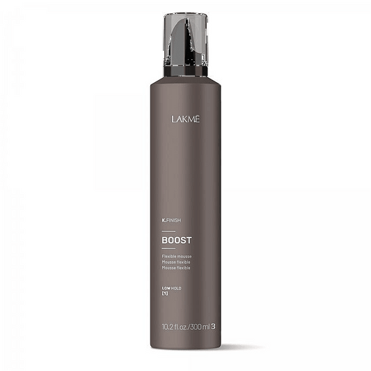 Lakme K Finish BOOST Flexible Mousse 10.1oz | Available at Suri & Noreen Salon, Tequesta FL