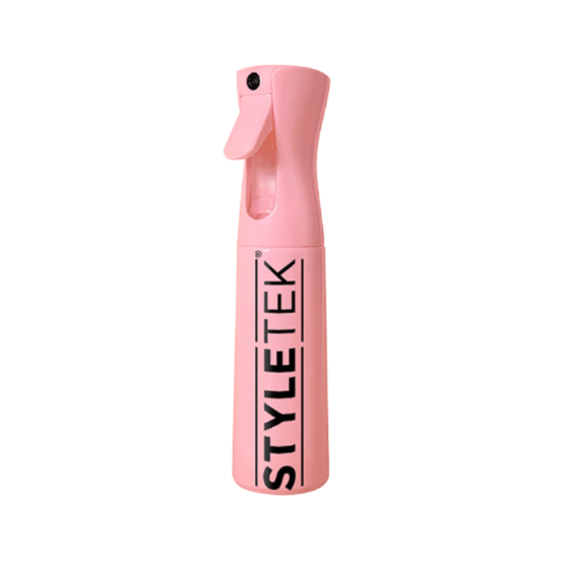 Styletek Pink Continuous Mist Spray Bottle | Available at Suri & Noreen Salon, Tequesta FL