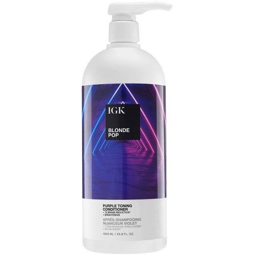 IGK BLONDE POP Purple Toning Conditioner 33.8oz | Available at Suri & Noreen Salon, Tequesta FL