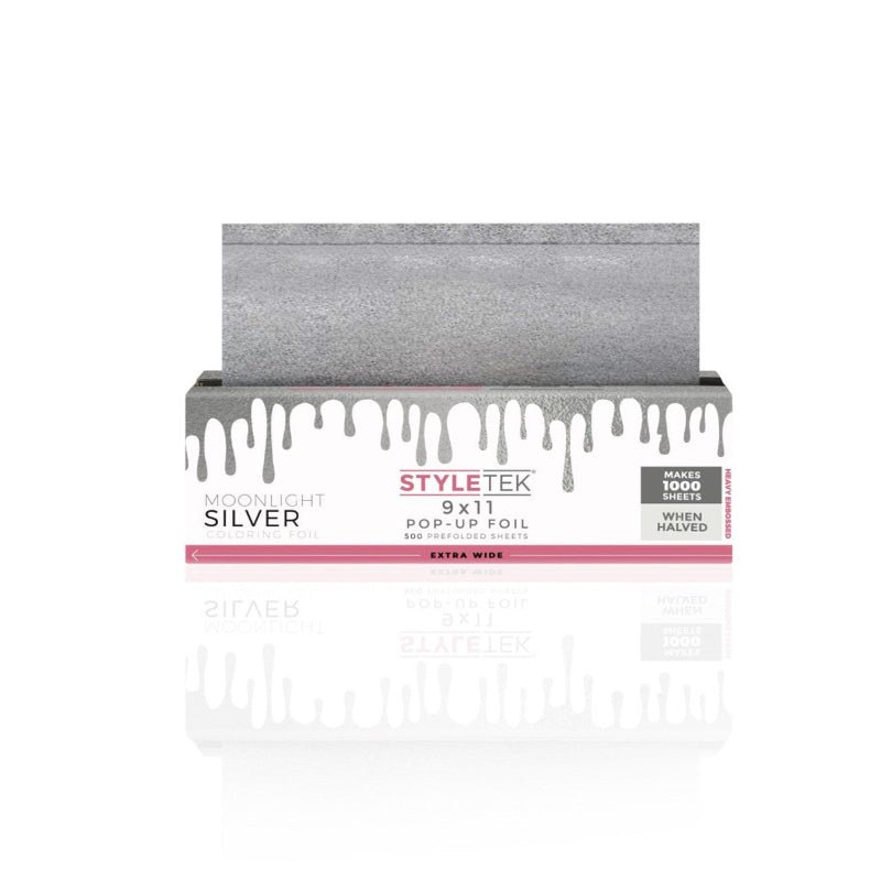 Styletek Moonlight Silver Smooth Foil 9 x 11 | Available at Suri & Noreen Salon, Tequesta FL